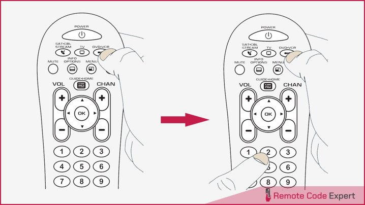 rca remote programming press the device button