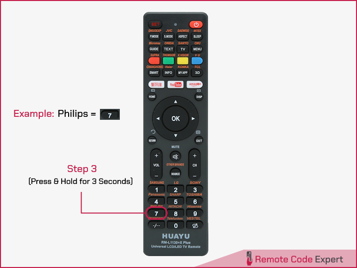 Huayu universal remote codes brand search programming