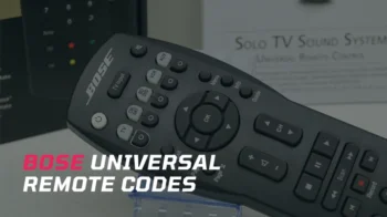 bose universal remote codes