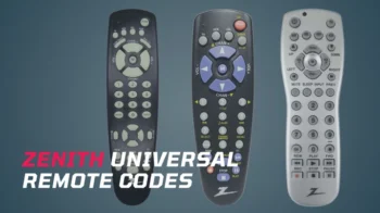 zenith universal remote codes list