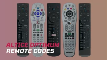 Altice Optimum remote codes and programming