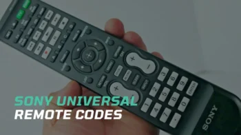 sony universal remote codes and programming