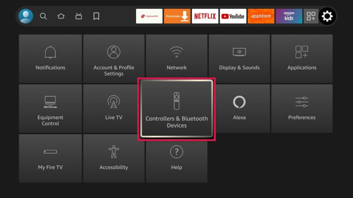 controllers and bluetooth devices in fire tv